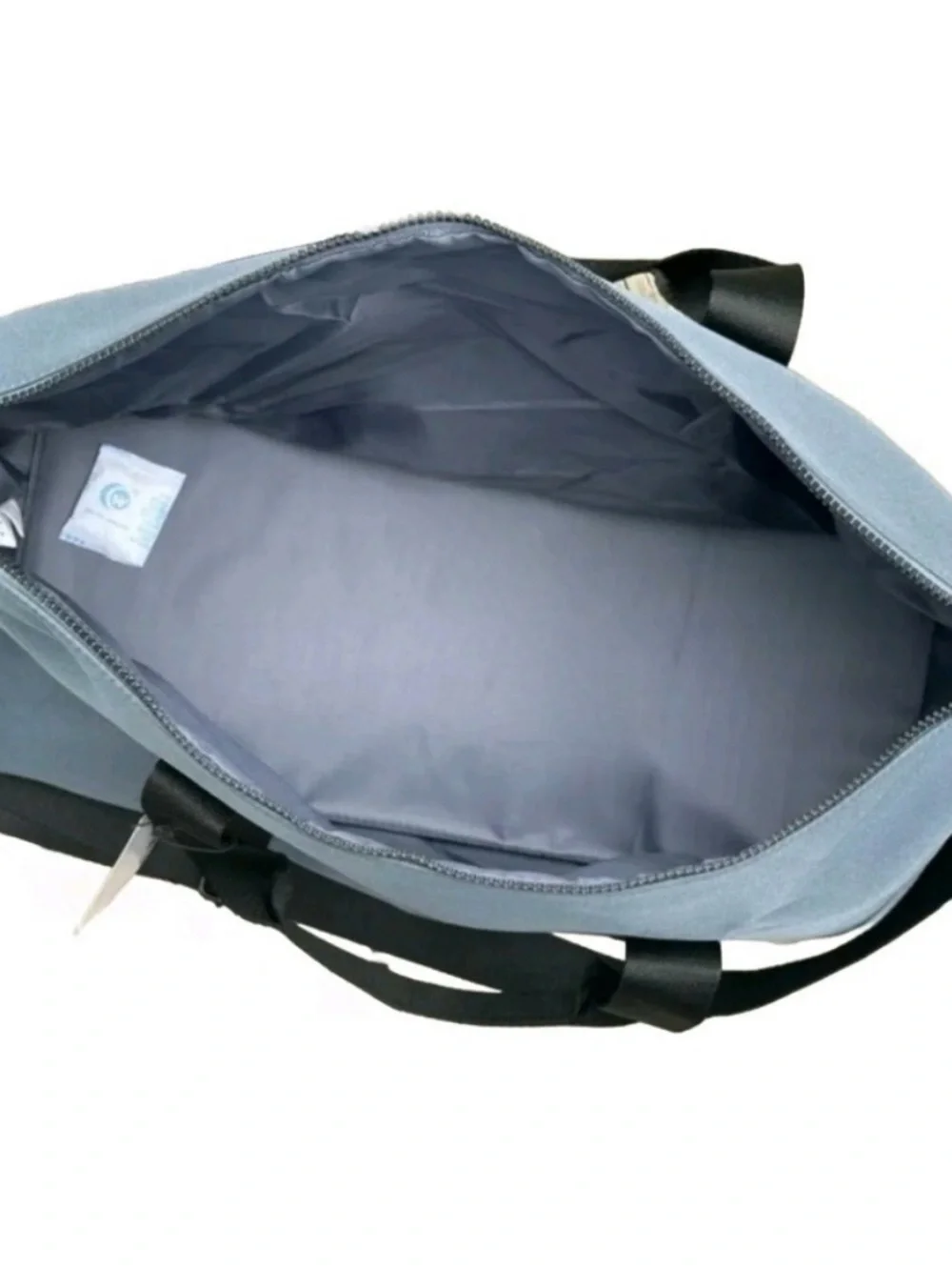NWOT! COACH Weekender Slate Blue Duffel with Black Straps